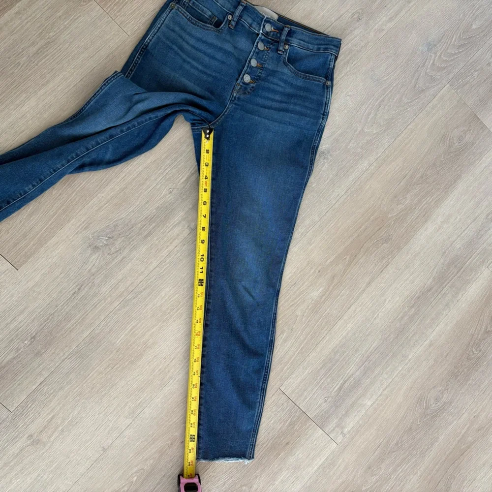 Everlane Womens The Vintage Skinny Jean 26 Ankle Blue Medium Wash Denim Cotton